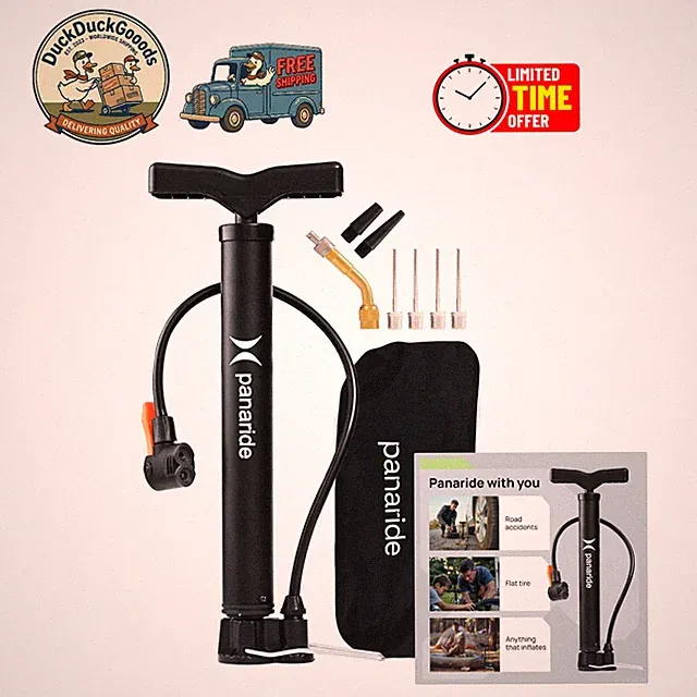 Advanced Portable Bike Tire Inflator with Dual Presta & Schrader Valves