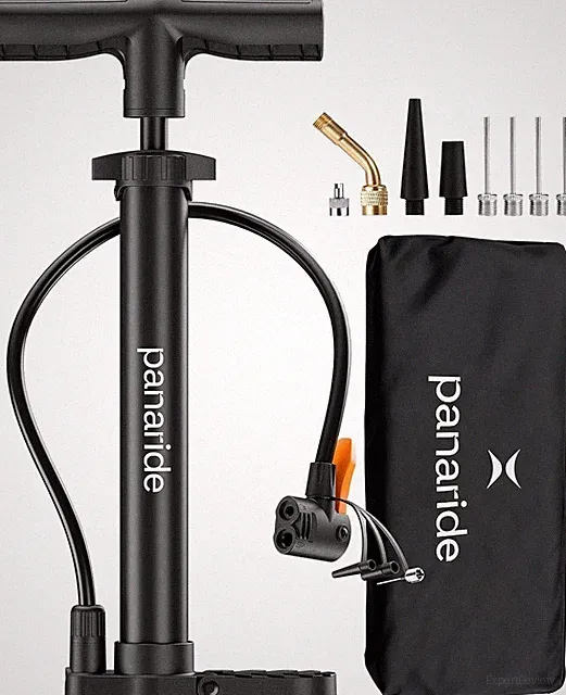 Bike Pump Floor Advanced Bike Tire Inflator Bicycle Hand Air Pump - Bag Included