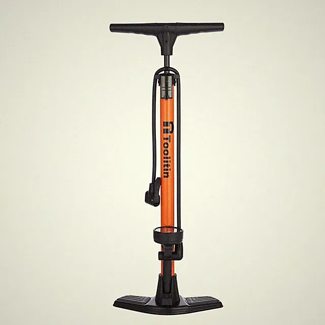Bike Pump with Gauge,High Pressure,Floor Bicycle Pump Compatible with Presta...