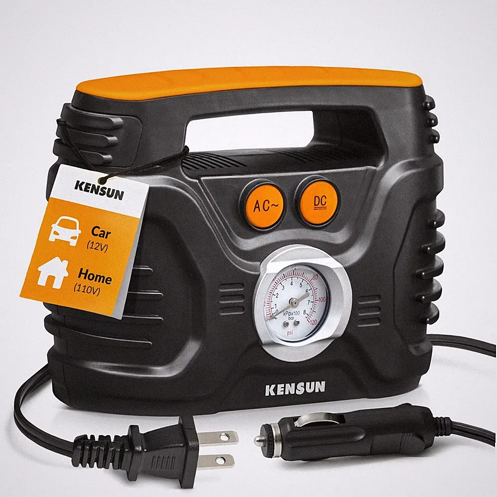bike pump with pressure gauge analog electric portable air pump for bike car