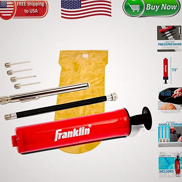Compact Hand Pump Kit for Inflation of All Sports Balls - Perfect Pressure