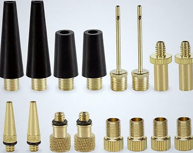 Complete Bike Pump Adapter Set: Includes Brass Nozzles for All Valve Types