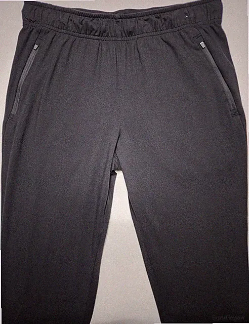 Glacier Performance Men's Medium Black Athletic 4-Way Stretch Joggers Sweatpants