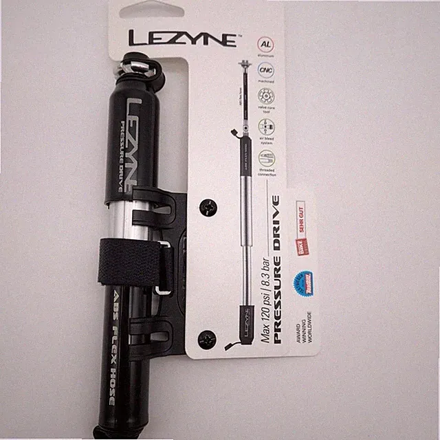 Lezyne ABS Pressure Drive Mini Frame Pump W/ Mount Small Black OPEN PACKAGE