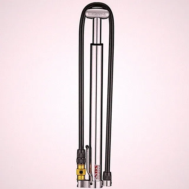 Lezyne Micro Floor Drive Hp Hand Silver Gloss Standard -Open Box