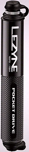 Lezyne Pocket Drive Frame Pump: Black