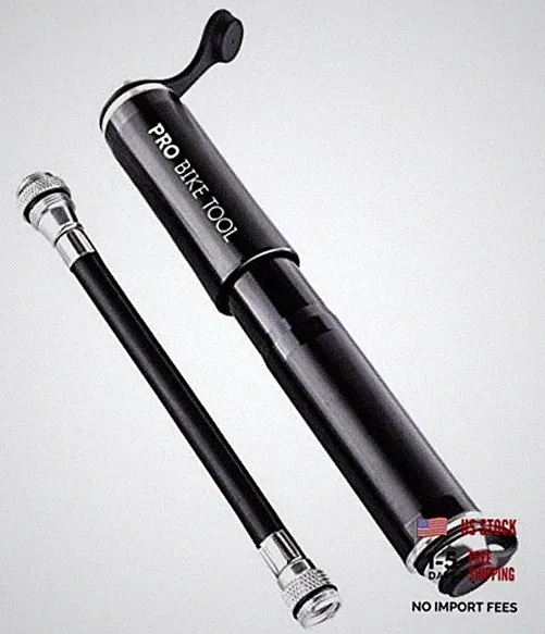 Mini Bike Pump - Compact and Portable Bicycle Tire Pump for Black Mini pump