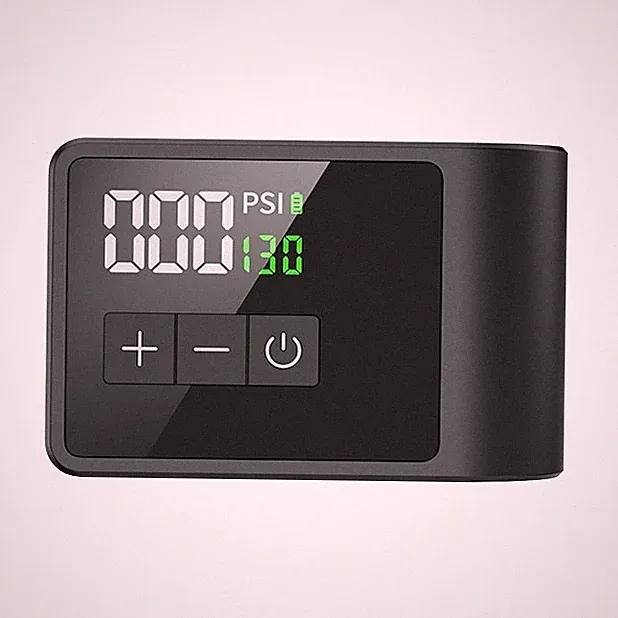 Mini Electric Bike Pump 120 PSI USB-C Portable Air Inflator LCD Gauge Presta