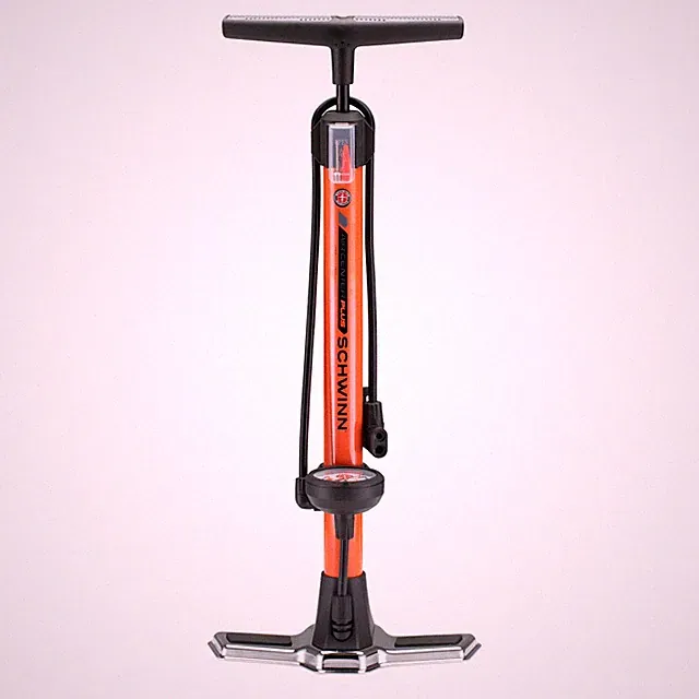 Pump Floor 120 PSI Dual Head Schrader Presta Schwinn Air Center Bike Electric
