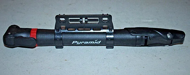 Pyramid Frame Pump Bikepump 64mm 2-Hole Mount PV Presta Travel Black Commuter :)