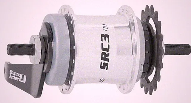 S30 3-Speed 36h, Silver with Coaster Brake