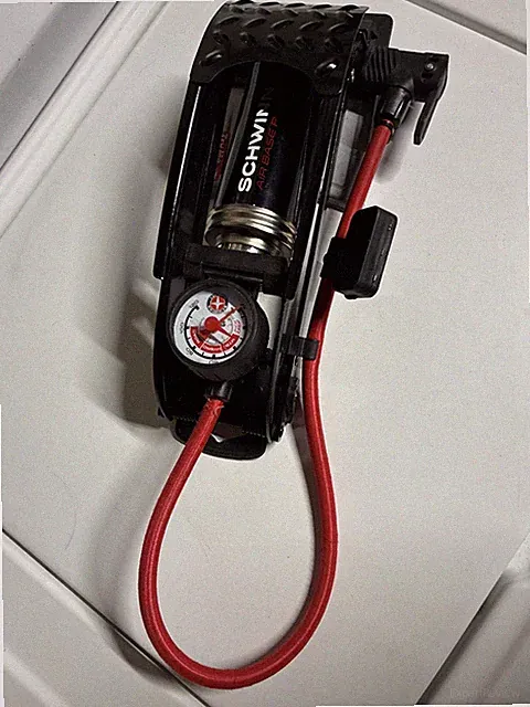 Schwinn Air Base Plus Bike Foot Pump Black Mobile Tire Inflation Tool Bicycle