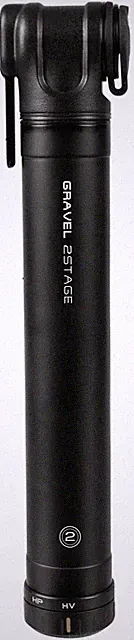 Topeak Gravel 2 Stage Mini Pump with Aluminum Barrel, 90psi, Compact & durable