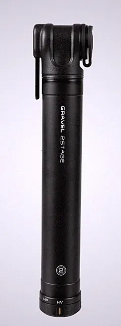 Topeak Gravel 2Stage Bike Pump (Gravel Use) One Size, Black