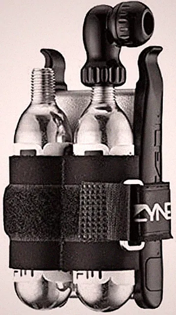 Twin Kit Bicycle C02 & Tire Repair Kit - Includes Twin Speed CO2 Inflator, 2 Thr